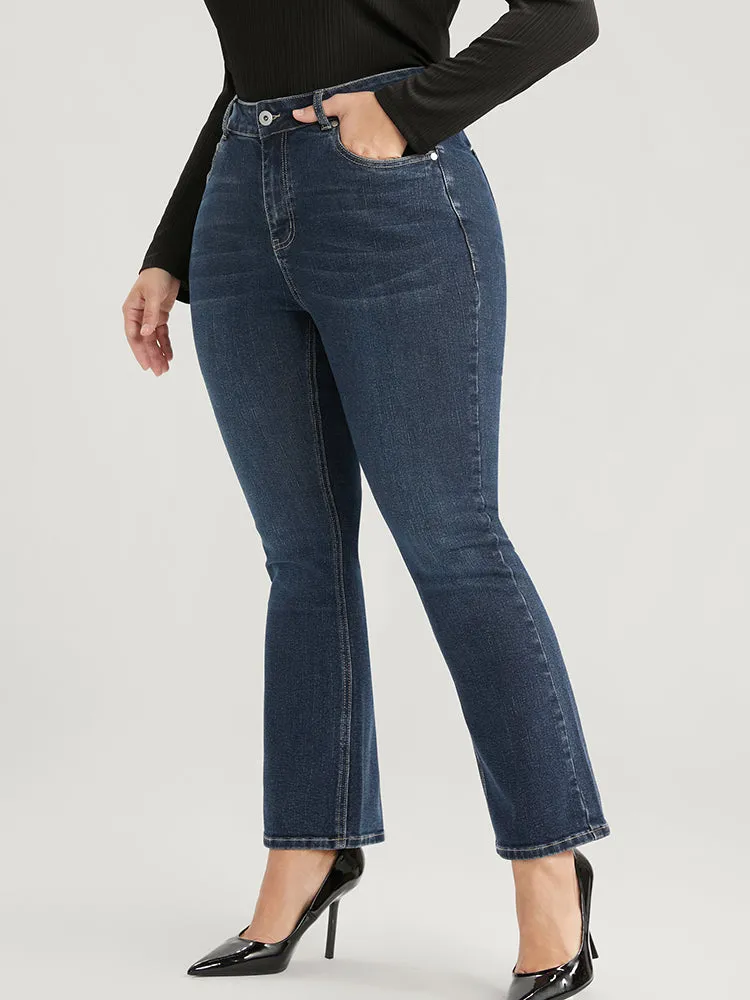 Bootcut Very Stretchy High Rise Dark Wash Jeans sold by Bloomchic product image thumbnail 5