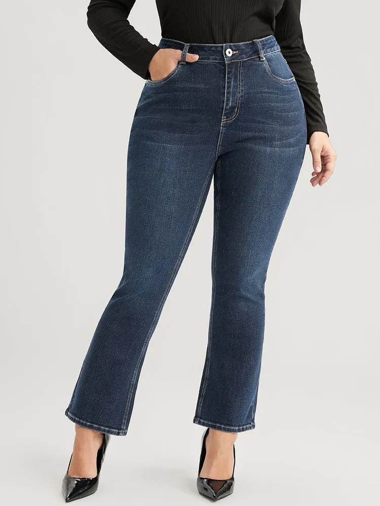 Bootcut Very Stretchy High Rise Dark Wash Jeans sold by Bloomchic product image thumbnail 4