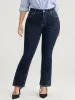 Bootcut Very Stretchy High Rise Dark Wash Full Jeans sold by Bloomchic