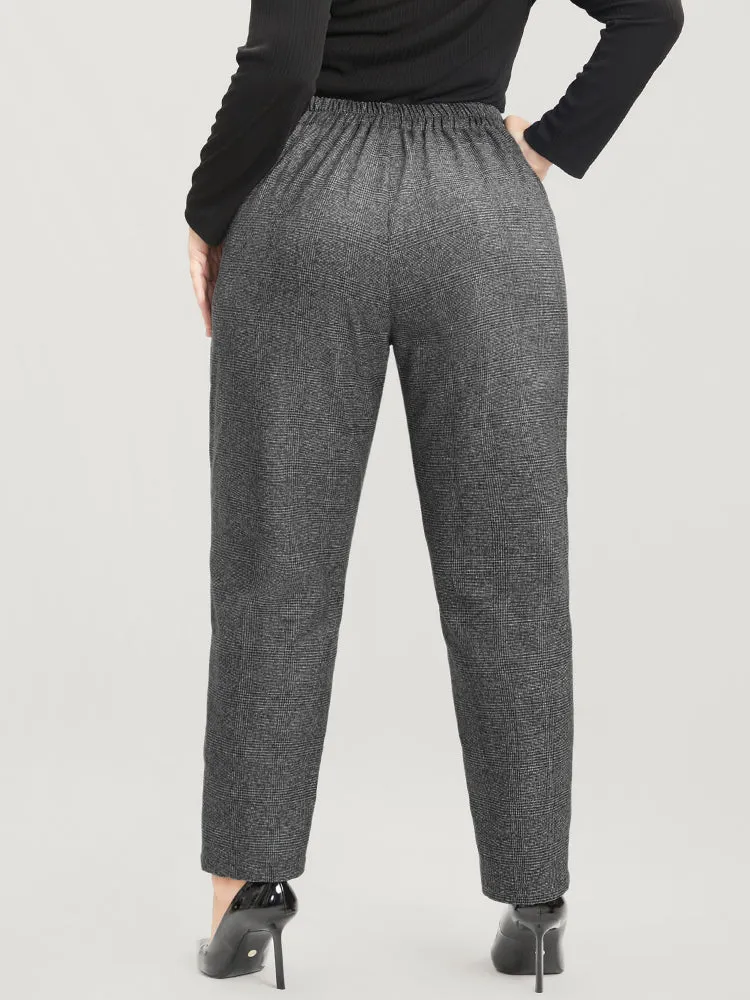 Solid High Rise Pocket Tartan Pants sold by Bloomchic product image thumbnail 5