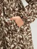 Floral Pocket Lantern Sleeve Belted Split Hem Dress sold by Bloomchic