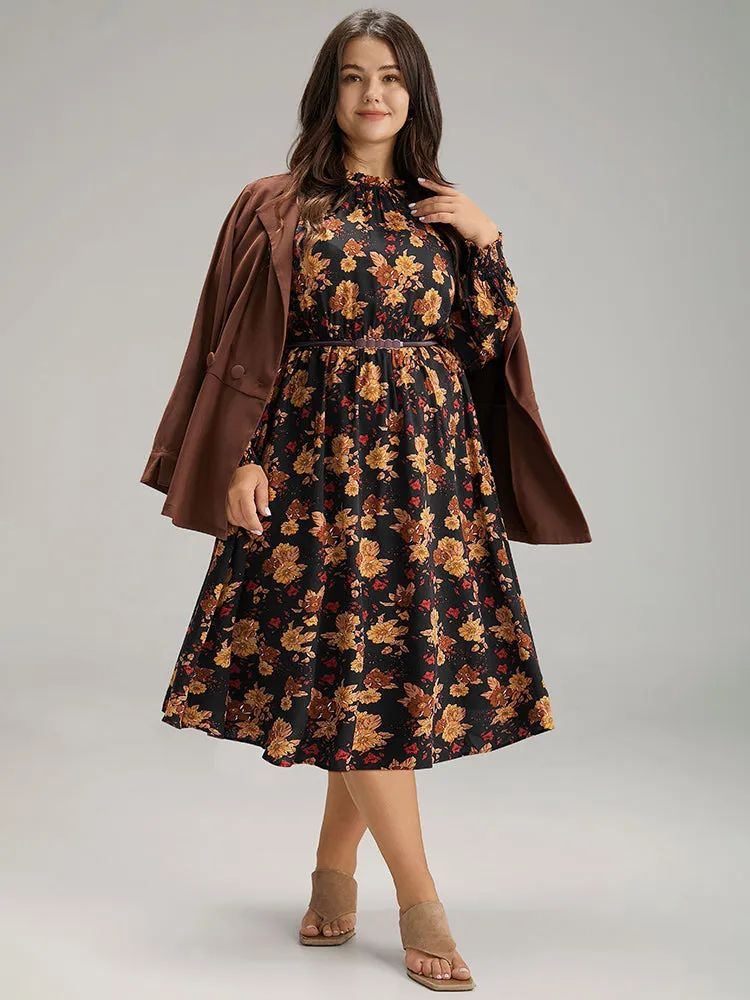 Supersoft Essentials Floral Print Mock Neck Dress sold by Bloomchic product image thumbnail 4
