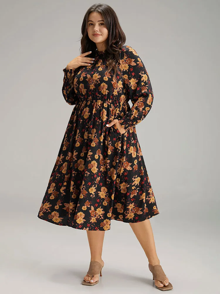Supersoft Essentials Floral Print Mock Neck Dress sold by Bloomchic product image thumbnail 3