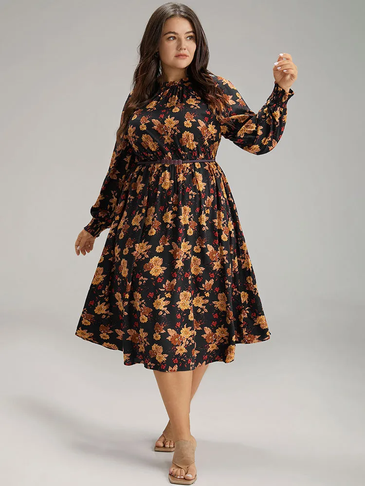 Supersoft Essentials Floral Print Mock Neck Dress sold by Bloomchic product image thumbnail 5