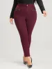 Straight Extremely Stretchy High Rise Color Wash Fake Zipper Pocket Jeans sold by Bloomchic