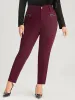 Straight Extremely Stretchy High Rise Color Wash Fake Zipper Pocket Jeans sold by Bloomchic