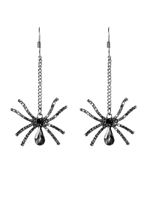 Halloween Spider Pendant Earrings sold by Bloomchic