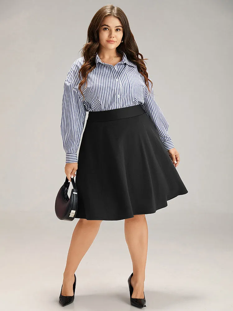 Solid Pocket Elastic Waist Skirt sold by Bloomchic product image thumbnail 4