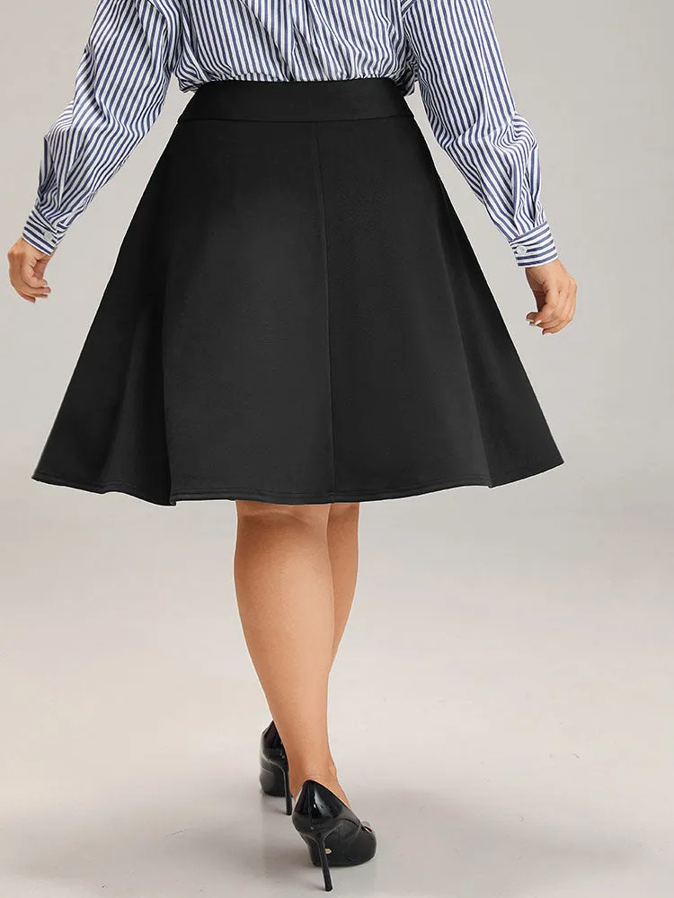 Solid Pocket Elastic Waist Skirt sold by Bloomchic product image thumbnail 2