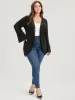 Solid Ruffle Sleeve Lace Trim Coat sold by Bloomchic