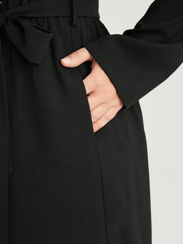 Solid Embroidered Pocket Belted Regular Jumpsuit sold by Bloomchic product image thumbnail 5