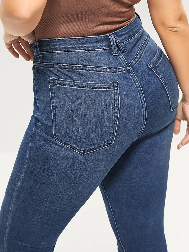 Skinny Extremely Stretchy High Rise Medium Wash Sculpt Waist Jeans sold by Bloomchic product image thumbnail 5