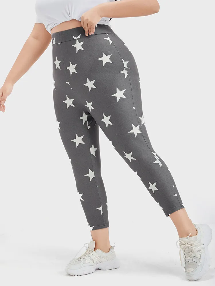 Star Printed Skinny Leggings sold by Bloomchic