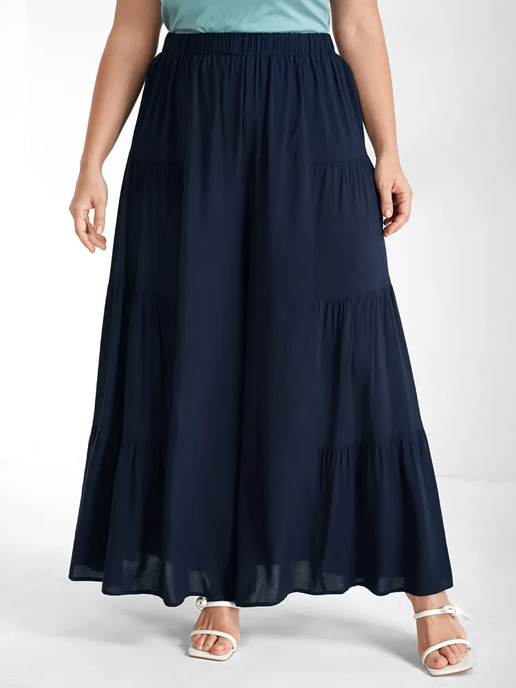 High Waisted Chiffon Wide Leg Pants sold by Bloomchic product image thumbnail 3
