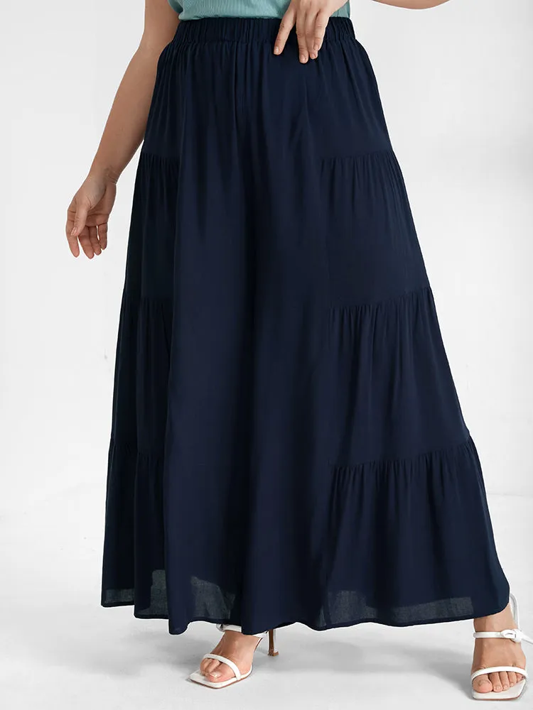 High Waisted Chiffon Wide Leg Pants sold by Bloomchic product image thumbnail 4