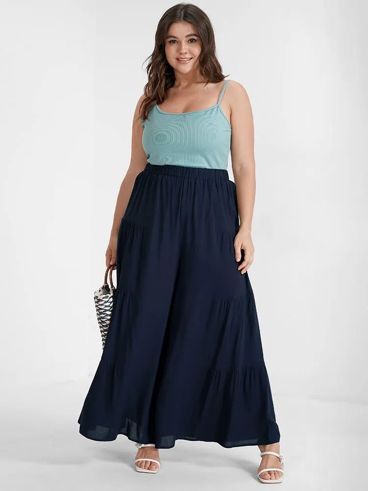 High Waisted Chiffon Wide Leg Pants sold by Bloomchic