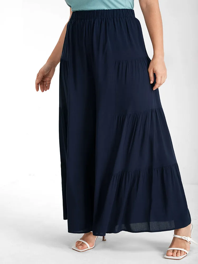 High Waisted Chiffon Wide Leg Pants sold by Bloomchic product image thumbnail 2