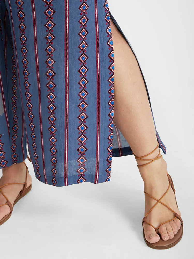Ditsy Floral Belted Split Loose Pants sold by Bloomchic product image thumbnail 5