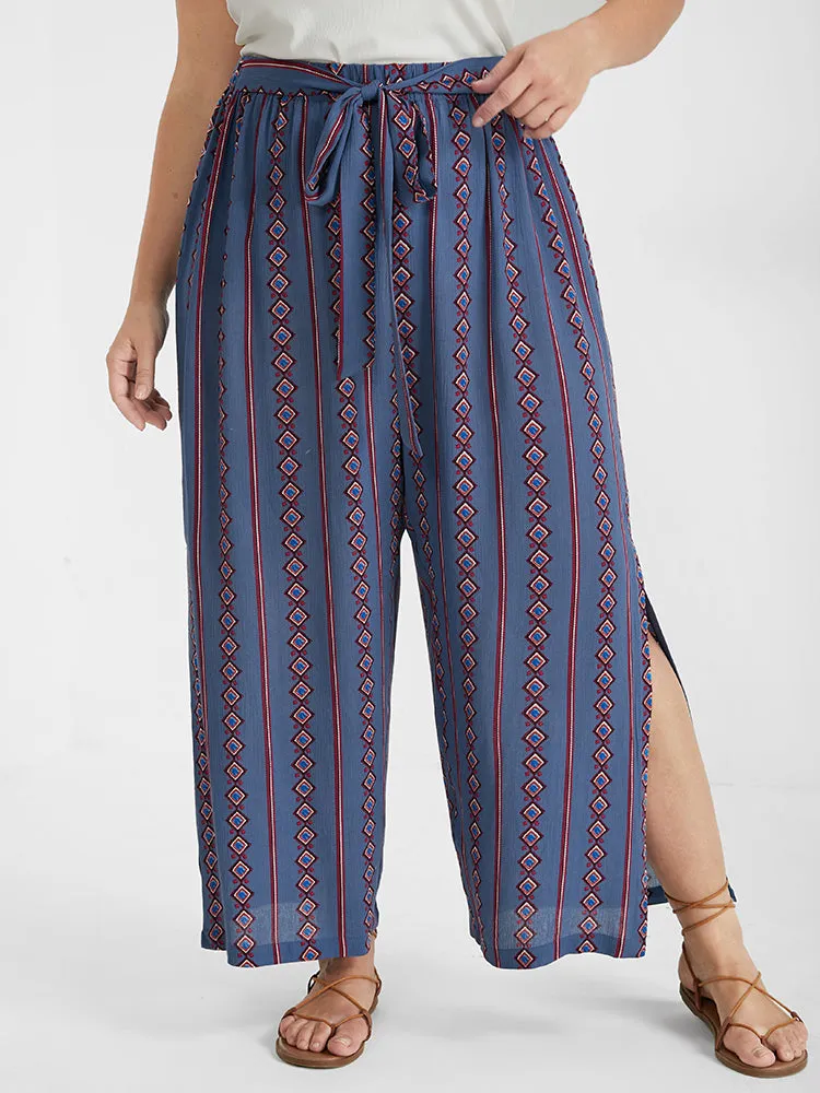 Ditsy Floral Belted Split Loose Pants sold by Bloomchic product image thumbnail 2