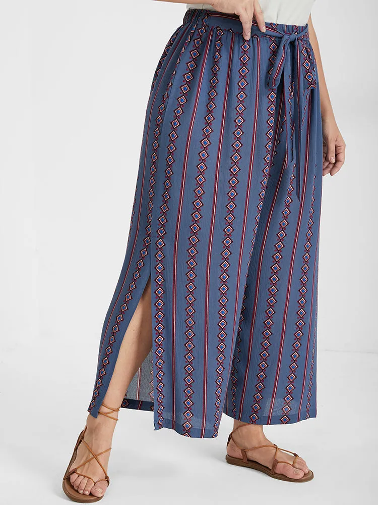 Ditsy Floral Belted Split Loose Pants sold by Bloomchic product image thumbnail 3