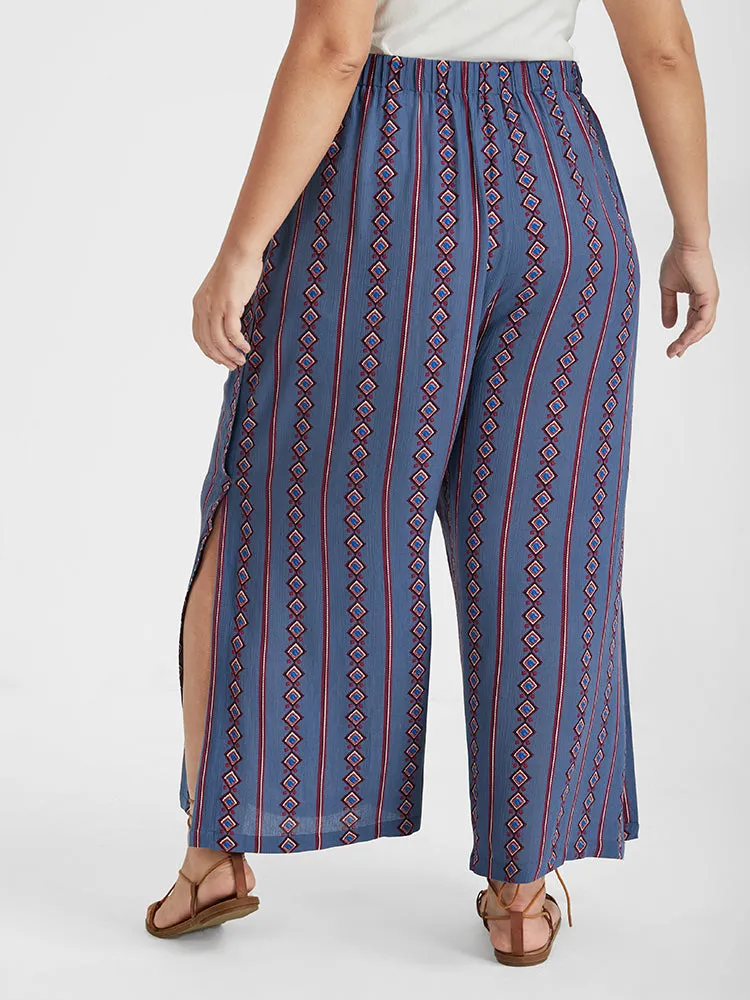 Ditsy Floral Belted Split Loose Pants sold by Bloomchic product image thumbnail 4