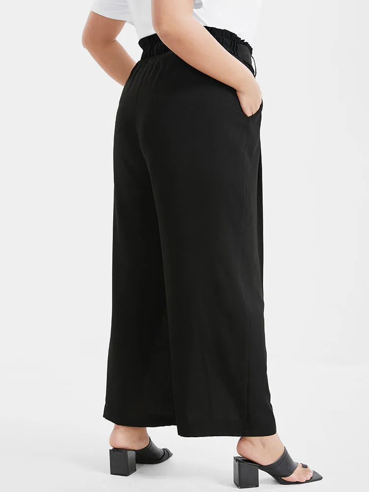 Solid Pocket Belted Elastic Waist Pants sold by Bloomchic product image thumbnail 5