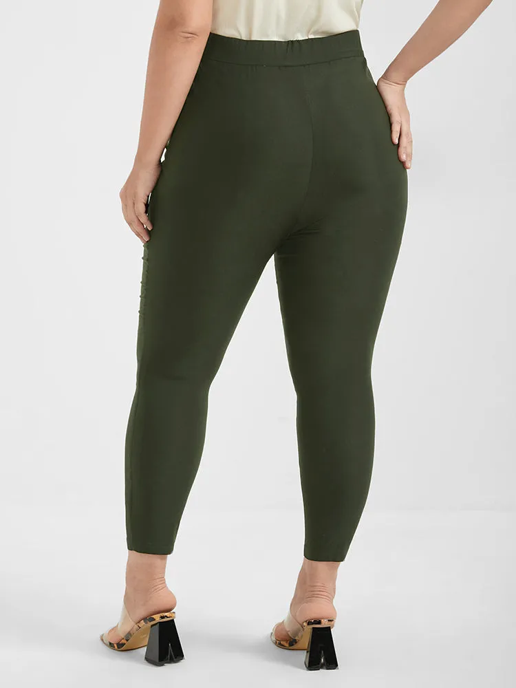 Solid Button Skinny Pants sold by Bloomchic product image thumbnail 2
