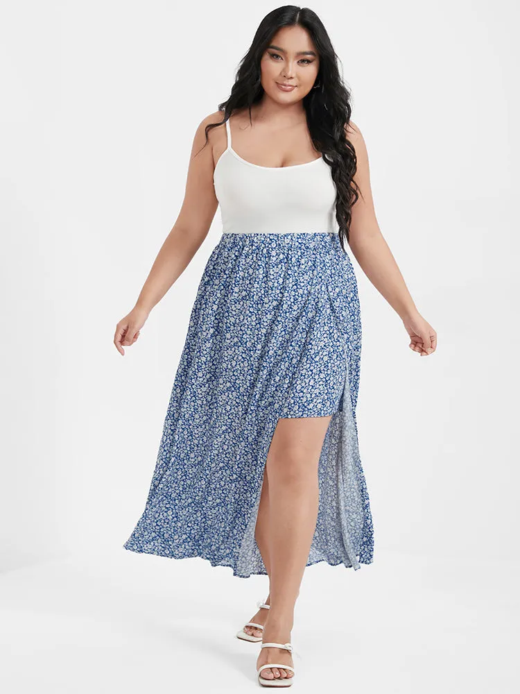 Ditsy Floral Printed Irregular Loose Skirt sold by Bloomchic product image thumbnail 2