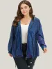 Glitter Plain Drawstring Zipper Knot Hooded Coat sold by Bloomchic