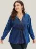 Glitter Plain Drawstring Zipper Knot Hooded Coat sold by Bloomchic