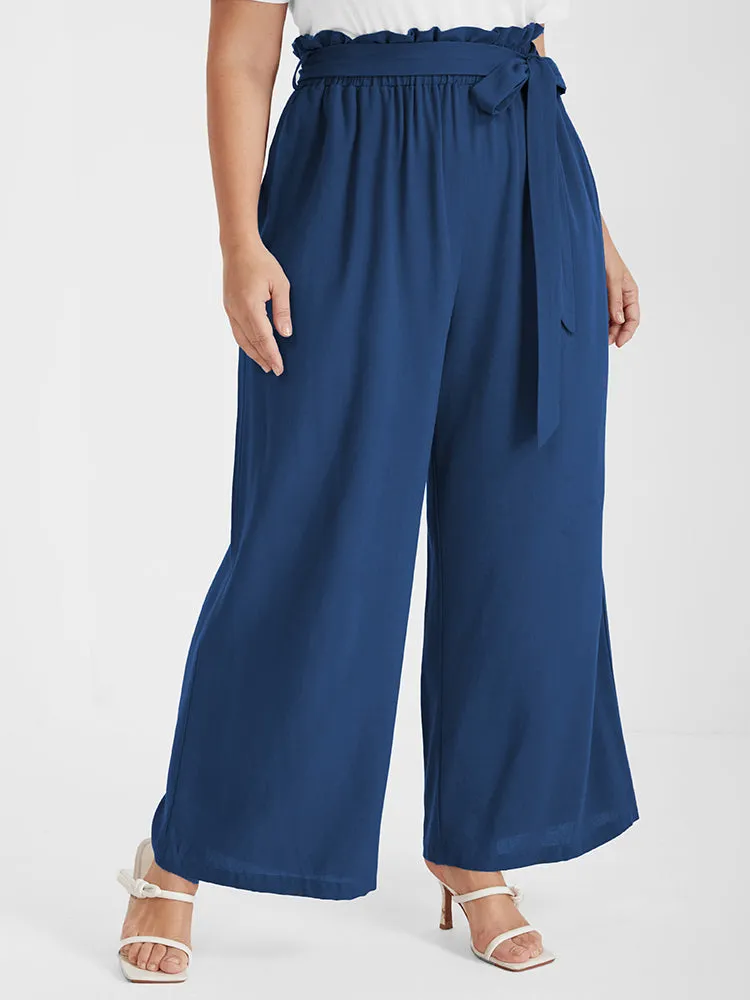 Solid Pocket Belted Straight Pants sold by Bloomchic product image thumbnail 5