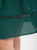 Plain Broderie Anglaise Ruffles Belted Ties Knee Dress sold by Bloomchic