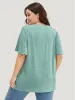 Solid Ruffle Sleeve Heather T-shirt sold by Bloomchic