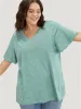 Solid Ruffle Sleeve Heather T-shirt sold by Bloomchic