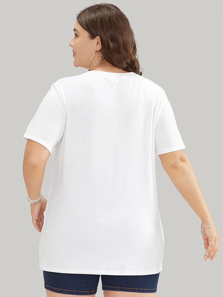 Floral & Plant Printed Round Neck Graphic Tee sold by Bloomchic product image thumbnail 2