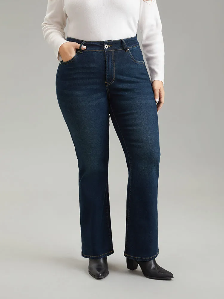 High Rise Bootcut Zipper Fly Jeans sold by Bloomchic product image thumbnail 2