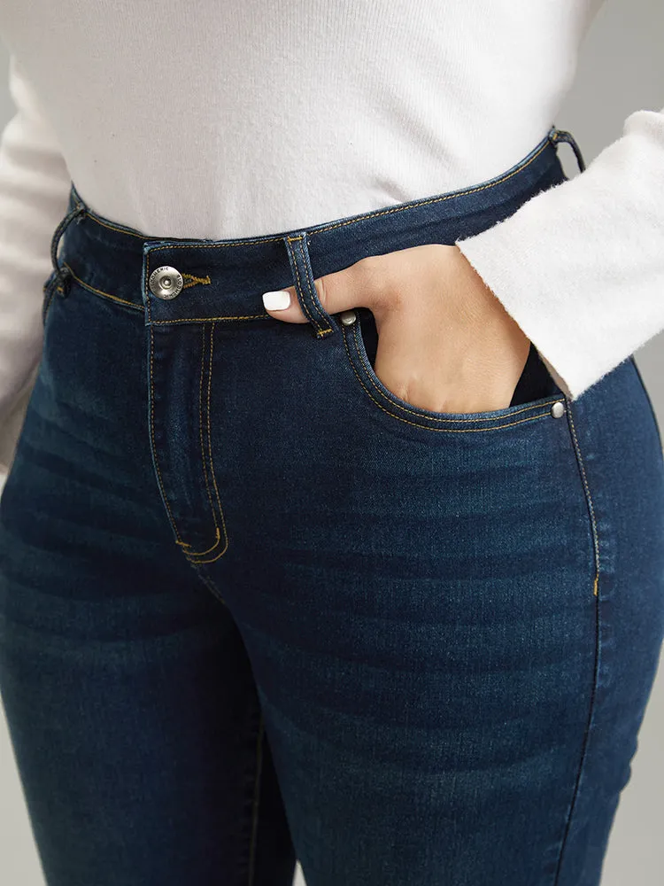 High Rise Bootcut Zipper Fly Jeans sold by Bloomchic product image thumbnail 3