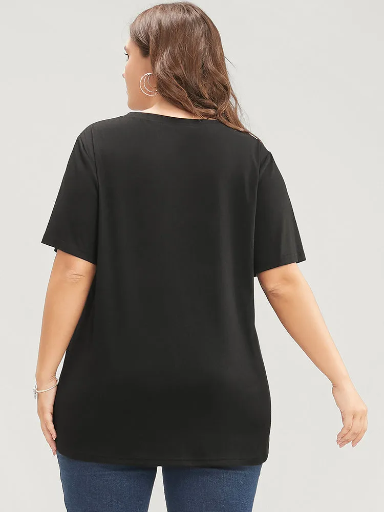 Moon And Star Round Neck T-shirt sold by Bloomchic product image thumbnail 5