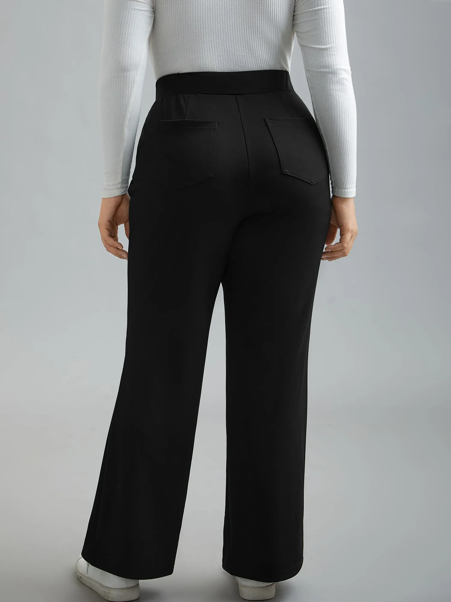 Stretchy Waist Pockets Flared Pants sold by Bloomchic product image thumbnail 3