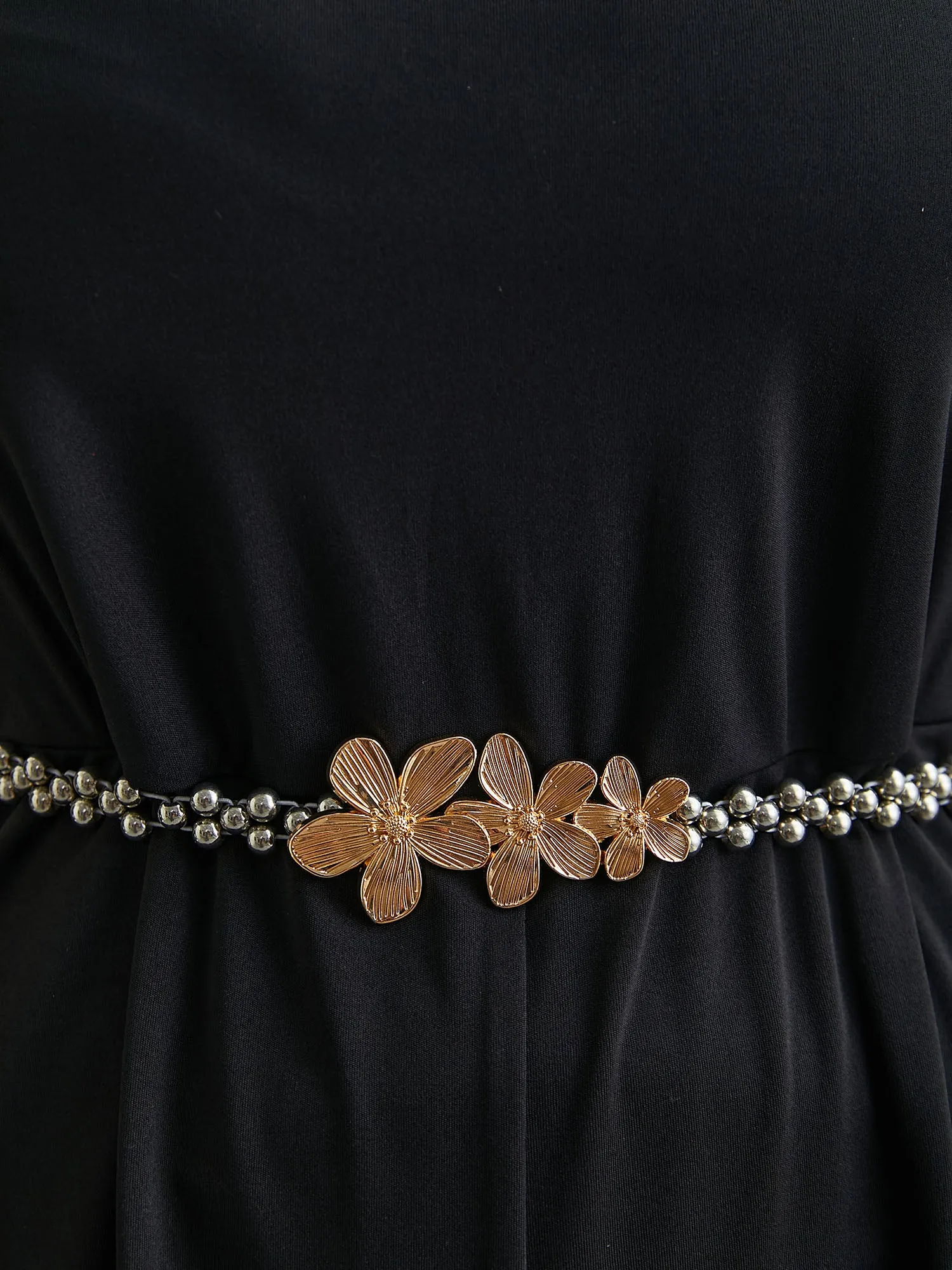 Gold Floral Buckle Belt sold by Bloomchic product image thumbnail 4