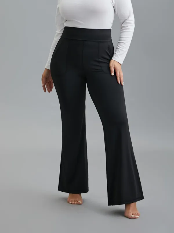 Ruched Wide Waist Pockets Tight Pants sold by Bloomchic