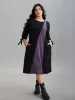 Color Block Tie-Knot Fitted Midi Dress sold by Bloomchic