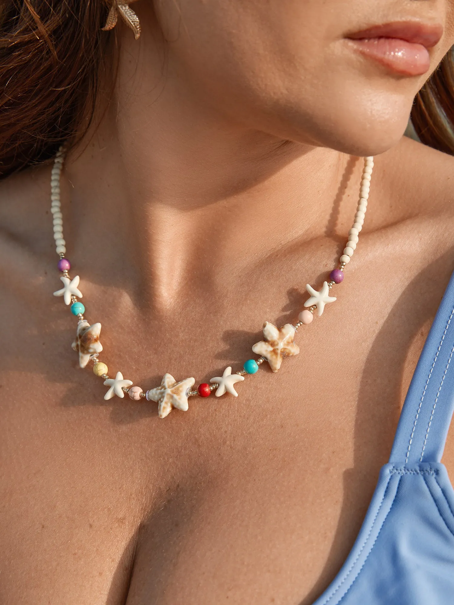 Seashore Multi-Color Necklace sold by Bloomchic