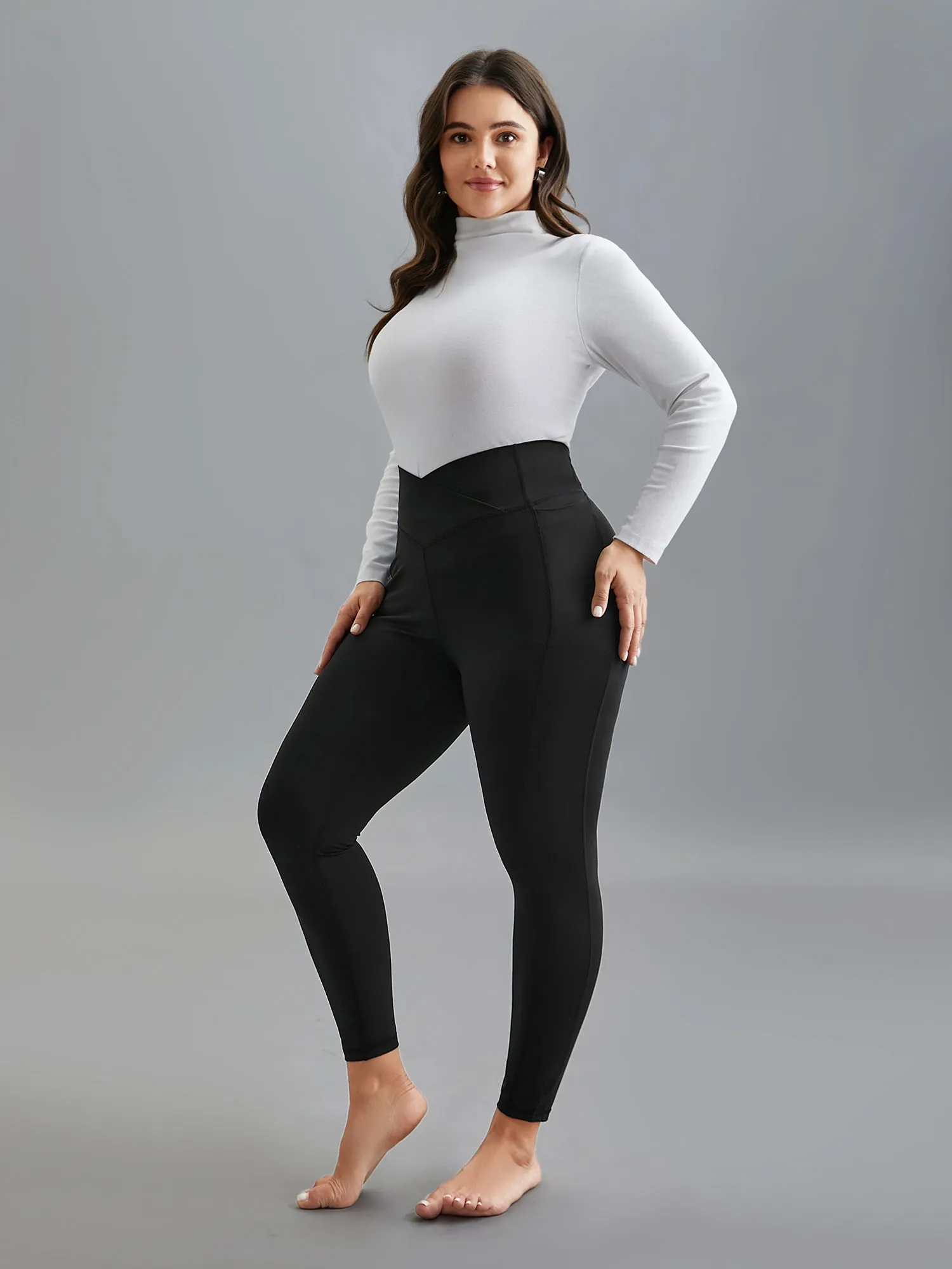 Criss-Cross Waist Pocket Tight Pants sold by Bloomchic product image thumbnail 2