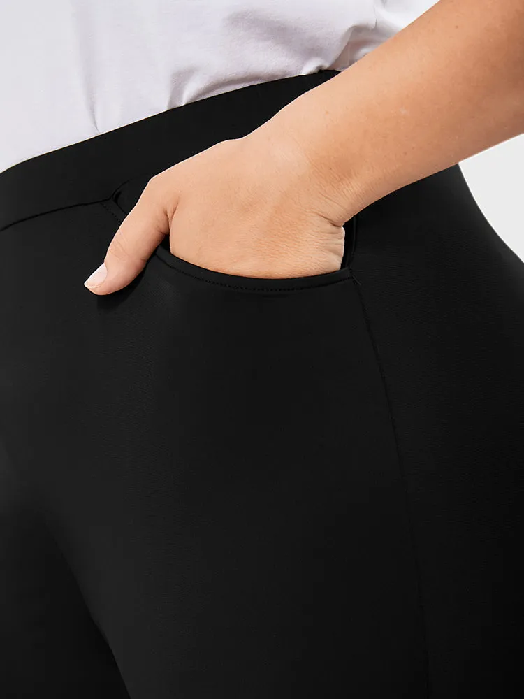 Solid Pocket Beaded Hem Leggings sold by Bloomchic product image thumbnail 5