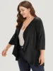 Supersoft Essentials Drape Open Front Flutter Hem Kimono sold by Bloomchic