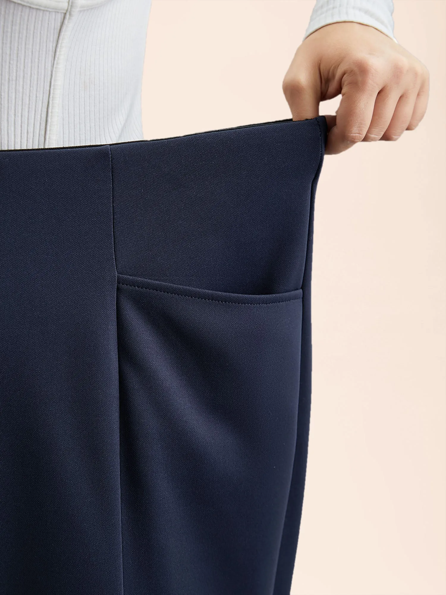 No-Waist Gap Straight Leg Pants sold by Bloomchic product image thumbnail 4