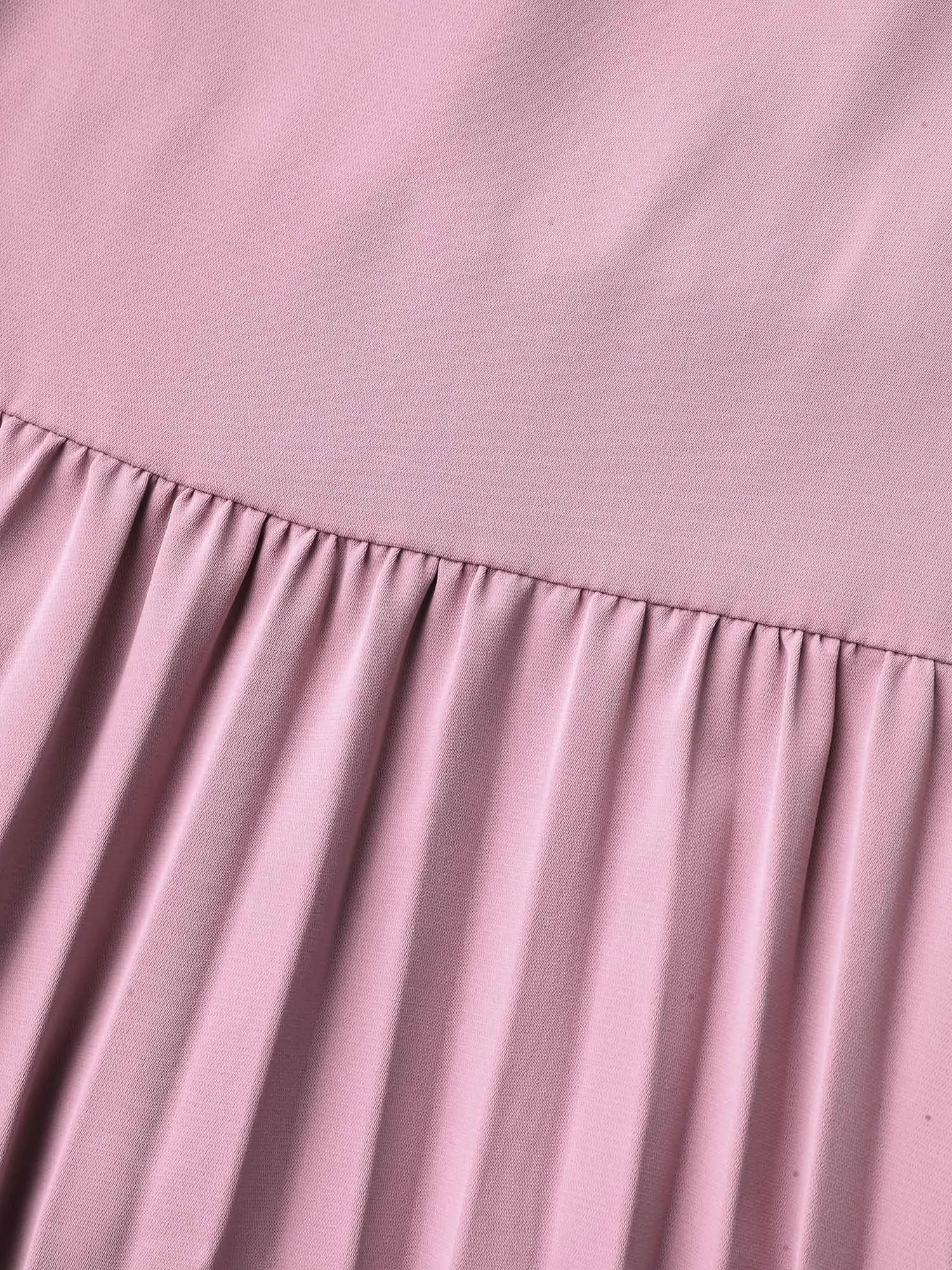 Color-Block Stretchy Waist-Cinched Pockets Dress sold by Bloomchic product image thumbnail 5