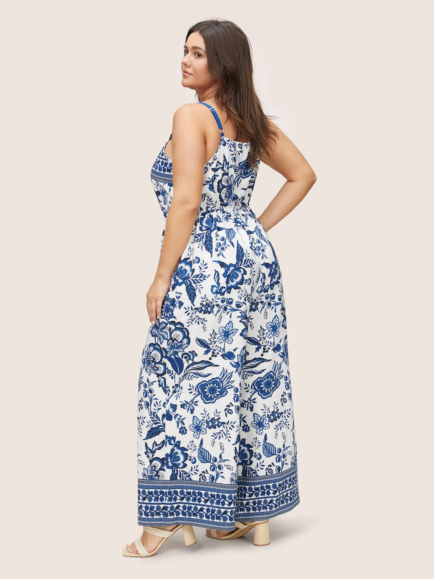 Bandana Print Pocket Tassels Drawstring Cami Jumpsuit sold by Bloomchic product image thumbnail 4