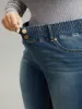 Elastic Waist Button Detail Skinny Medium Wash Jeans sold by Bloomchic